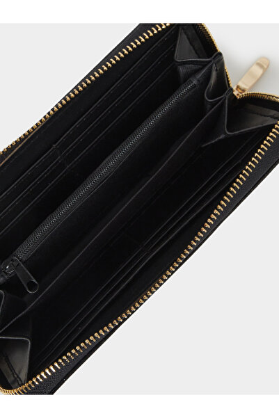 Styli Croc-Textured Zip-Around Wallet