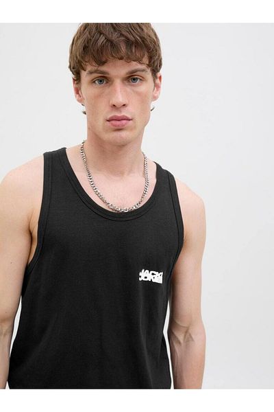 Jack & Jones Logo Print Relaxed Fit Tank