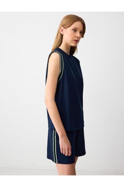 Jimmy Key Knitted Dark Blue T-shirt