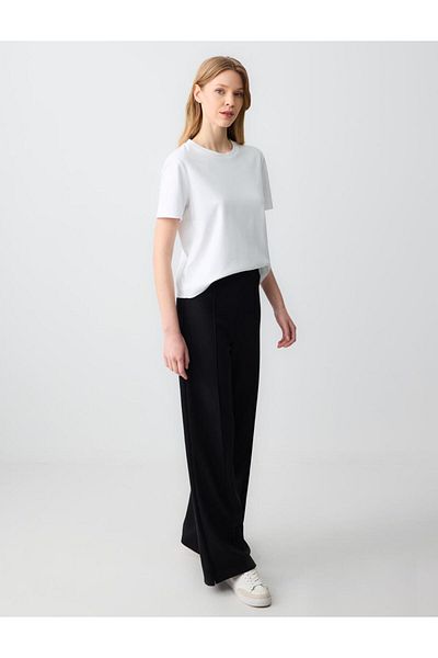 Jimmy Key Loose fit High Waist Knitted Black Trousers