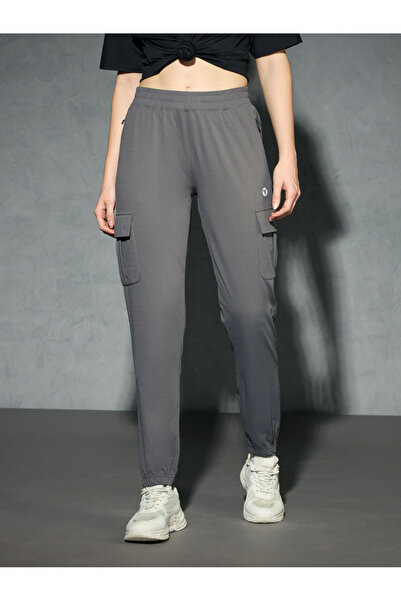 Technosport By Styli Logo Print 4-Way Stretch Joggers