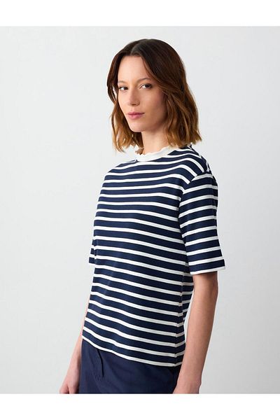 Jimmy Key Regular Fit Dark Blue T-Shirt