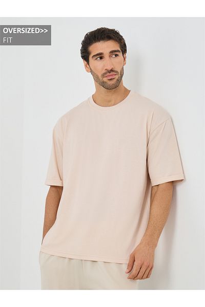 Styli Oversized Round Neck Short Sleeve T-Shirt