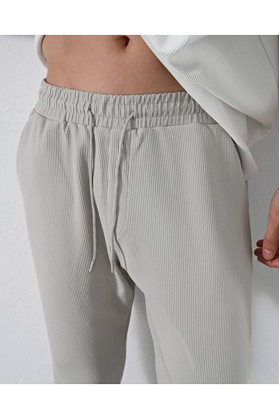 MARRAKECH Men's Zipper Leg Detailed Ribbed Jogger
