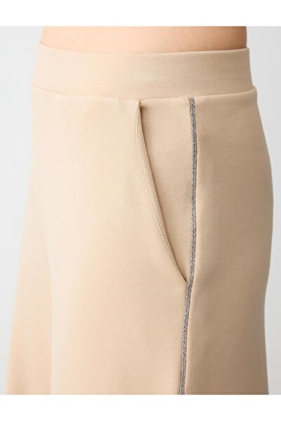 Jimmy Key High Waist Wide Leg Relaxed Fit Knitted Modal Pants