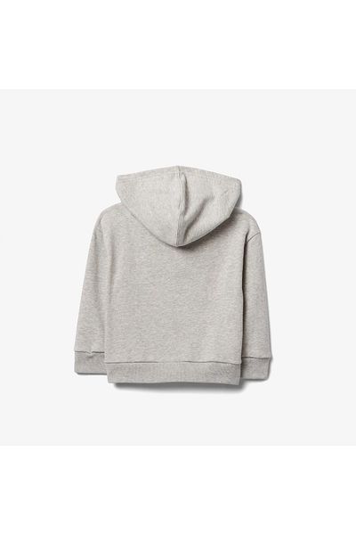 GAP Relaxed Fit Zippered Children's Gray Sweatshirt