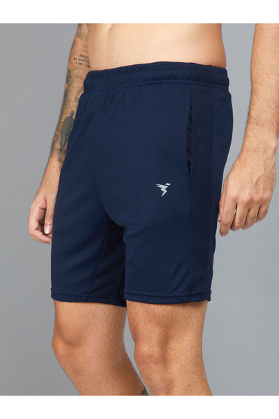 Technosport By Styli Men Solid Slim Fit Shorts with TECHNO DRY