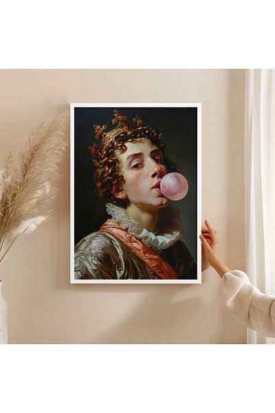 HOMEPACK Single Wooden Framed Painting One Piece Poster Painting Tk/Exclusive001