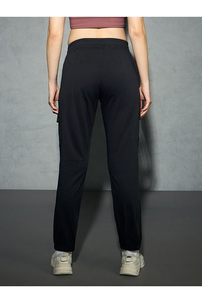 Technosport By Styli Logo Print 4-Way Stretch Joggers