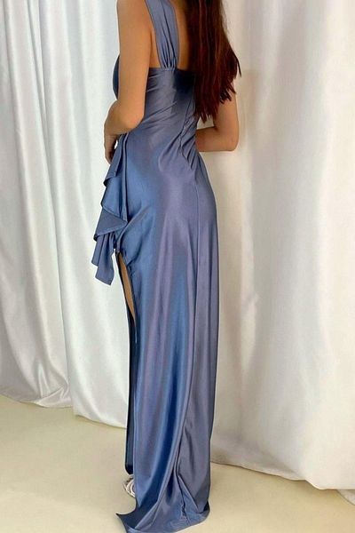 Modafeminen Σεταν Υφασμάτινο Φόρεμα Indigo 582245