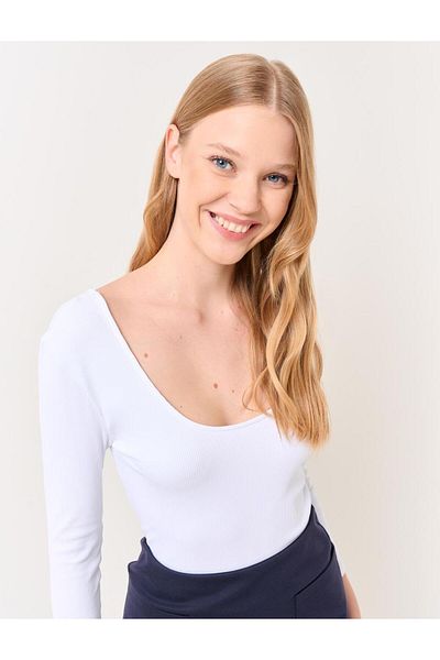 Jimmy Key U-Neck Truvakar Sleeve Basic T-Shirt