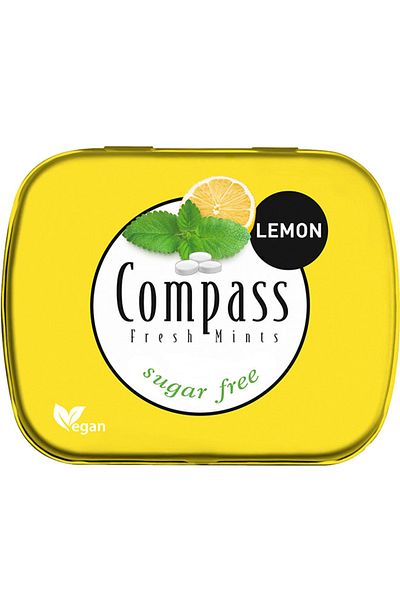 Compass Lemon Suger Free 50 Pcs 14g"
