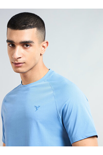 Technosport By Styli Solid Short Sleeves Regular Fit T-Shirt