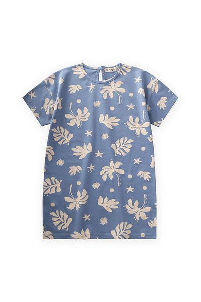 Cigit Tricou Tunica 4-12 Ani Albastru