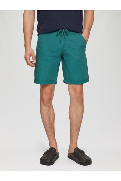 QS by s.Oliver Q/S by s.Oliver Men's chino shorts, Jhon with Regular fit and mid-rise, Green
