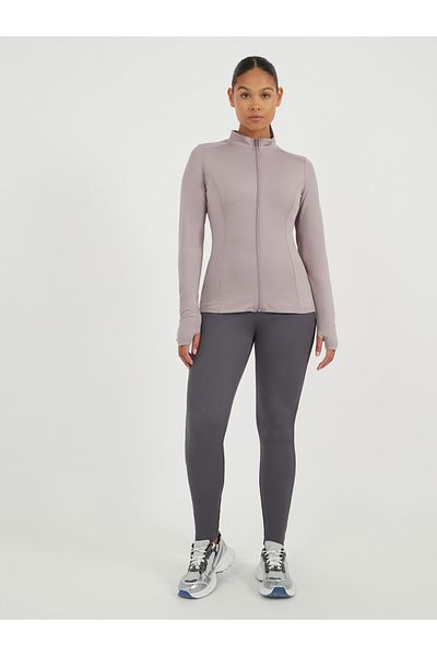 Styli Shoulder Gradient Mesh Detail Zip Up Jacket