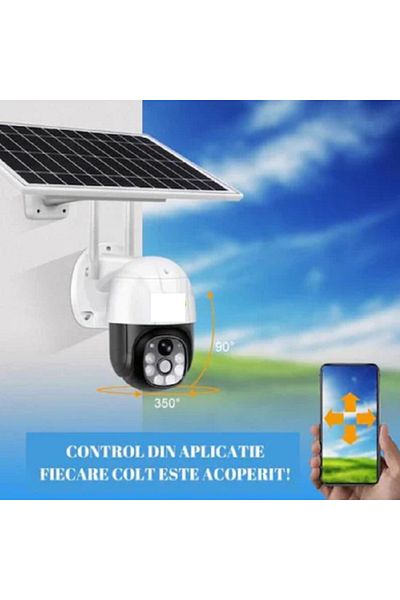 ROHS 8mp Spy® Wifi Solar Camera, Fullhd Night Vision, Pir, Ip66 Waterproof, Cmos Motion Sensor