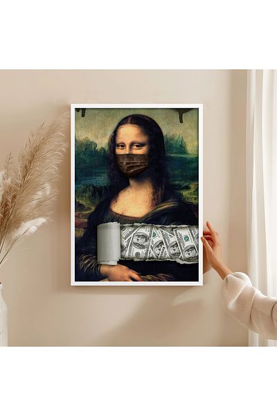 HOMEPACK Single Wooden Framed Painting One Piece Poster Painting Tk/Exclusive002