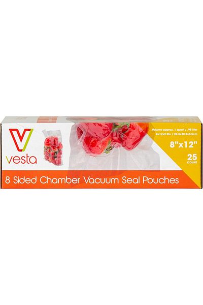 Vesta Precision Set of 25 V Vesta Precision vacuum bags, plastic, transparent, 20 x 30 cm
