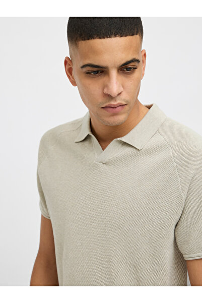 Jack & Jones Solid Short Sleeve Polo Neck T-Shirt
