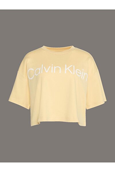Calvin Klein Ck Lv044c903g A-ss Boxy Logo Graphic Tee Kadın Tshırt