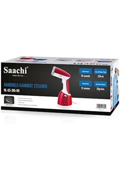 SAACHİ مكواة بخار يدوية NL-GS-395 - معدل بخار 20 غ/دقيقة، خزان سعة 220 مل، قا...