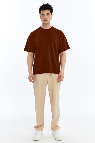 KRAVEN Ανδρικό μπλουζάκι Modal Oversize Άνετο μπλουζάκι με φαρδιά εφαρμογή Βαρύ ύφασμα που δεν σχίζεται εύκολα και δεν απαιτεί σιδέρωμα