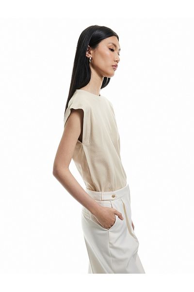 Koton Cotton Crew Neck Sleeveless Basic T-Shirt