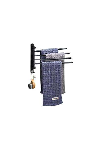 LIVIT κρεμάστρα για πετσέτες, μεταλλική, μαύρη, 26 x 35 εκ.