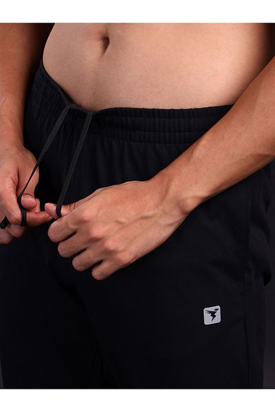 Technosport By Styli Solid Slim Fit Trackpants with Drawstring