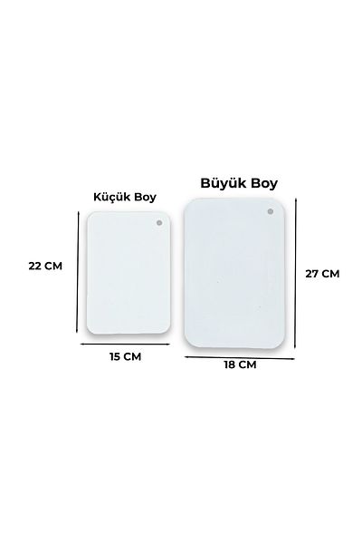 MSWISHŞEYMAÇETİN 2-Piece Cutting Board - White