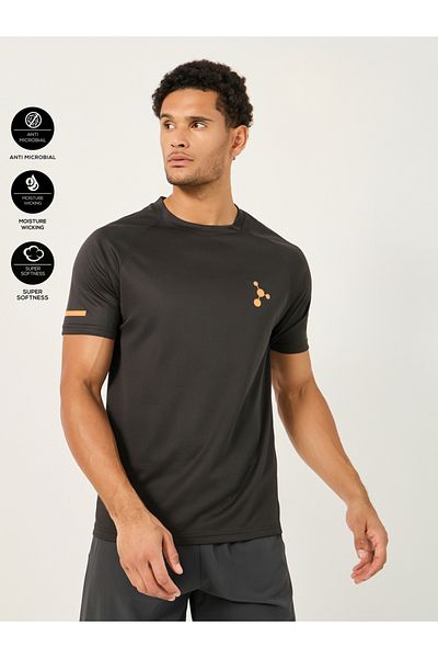 Styli Neon Print Micro Dot Raglan Fit Workout T-Shirt