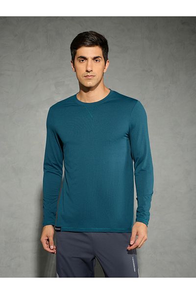 Technosport By Styli Solid Long Sleeves Regular Fit T-Shirt