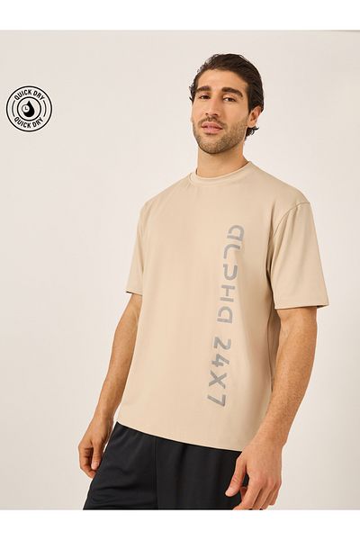 Styli Graphic Print Oversized Scuba T-Shirt