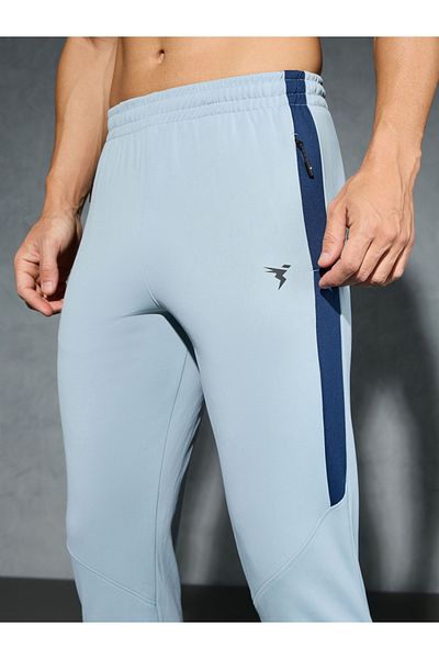 Technosport By Styli Men Solid Slim Fit Track Pants with Techno Dry