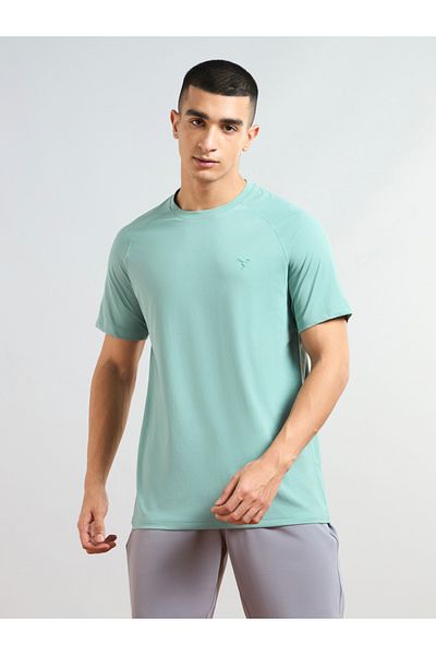 Technosport By Styli Solid Short Sleeves Regular Fit T-Shirt