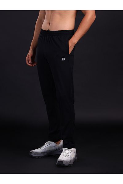 Technosport By Styli Solid Slim Fit Trackpants with Drawstring