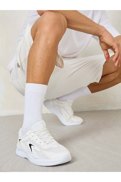 Styli Mesh Detail Chunky Sole Sneakers
