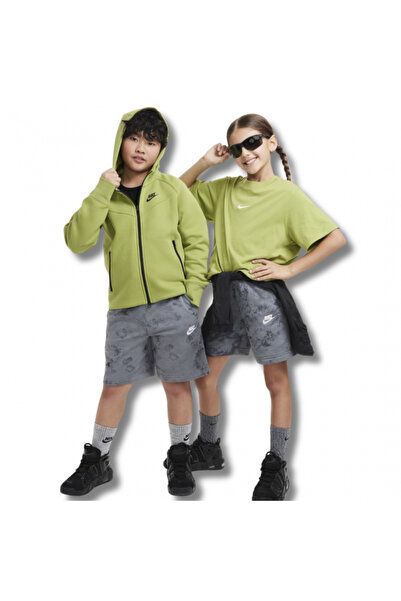 Nike K NSW CLUB FT SHORT WASH AOP