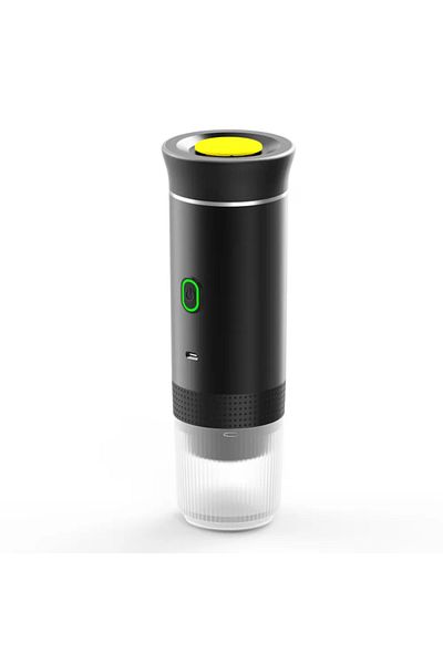 ABYZ Portable Espresso Machine 72W USB Charging Compatible with Nespresso Dolce Gusto Ground Coffee Black