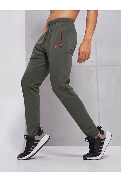Technosport By Styli Mid Rise Solid Slim Fit Trackpants