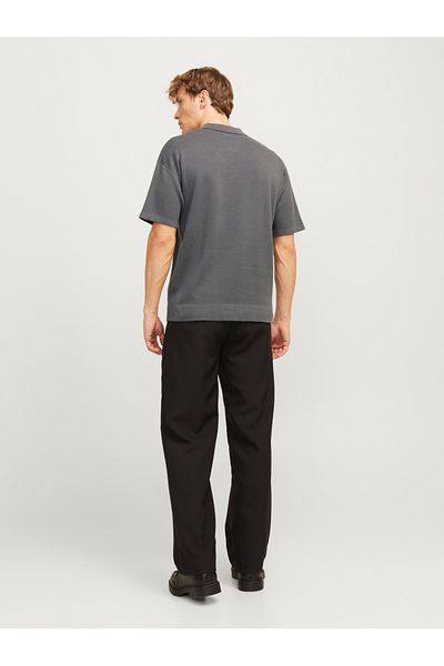 Jack & Jones Solid Half Zip Polo T-Shirt
