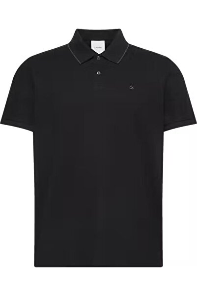 Calvin Klein Klasická piké košile s lemováním z jemného hedvábí