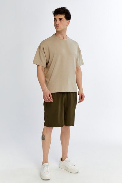 KRAVEN Men's Modal T-Shirt Oversize Comfortable Loose Fit T-Shirt Heavy Fabric Easy to Wrinkle Free Ironing