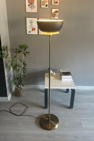 Bamyum Siyah Lambader Modern Dekoratif Metal Oturma Odası Çalışma Odası Zemin Lambası