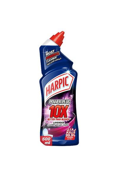 Harpic Lavender Power Plus 10X Most Powerful Toilet Cleaner 500 ml