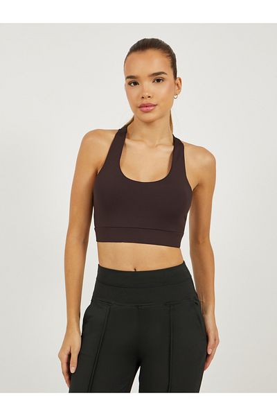 Styli Dual Tear Drop Back Detail Sports Bra