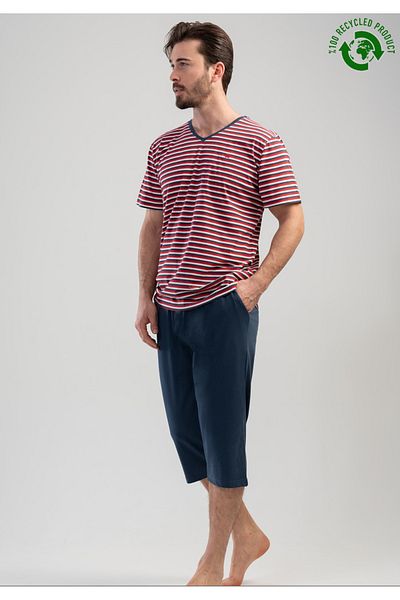 LOUP DORE Men's Suprem V-Neck Capri Set