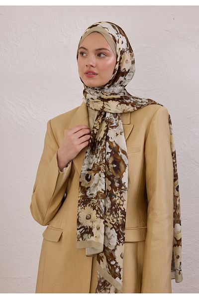 Fresh Beauty Blossom Pattern Rami Shal Mink