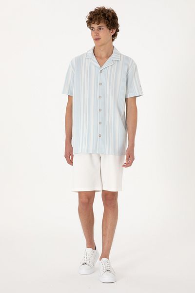 U.S. Polo Assn. Men's Cream Knitted Shorts 50300107-Vr071